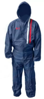 Комбинезон маляра синий (с красной белой  полосой) с логотипом А1_размер M