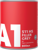 511 HS FILLER GREY (800мл + 200мл серый) грунт наполнитель ( в комплекте с отвердителем) 