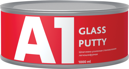 S1-301GG-1000 - A1- GLASS PUTY (1000мл) шпатлевка усиленная стекловолокном (1,8 кг)