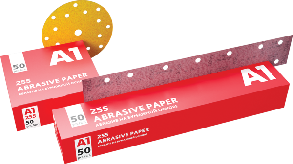 255Abrasive paper абразив на бумажной основе в кругах 15отв. D 150 Р60